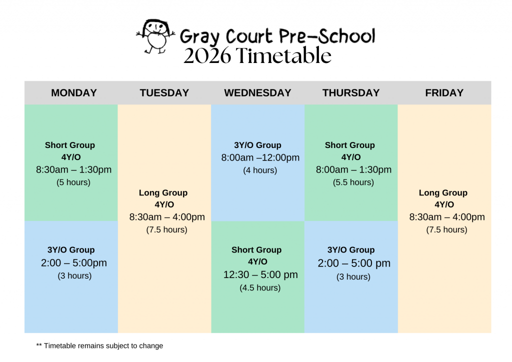 2026 Gray Court Timetable Final